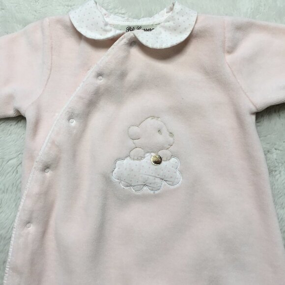 Pili Carrera Baby Girl Pink Footsie One Piece Pajama Size 3 Months - Picture 2 of 9